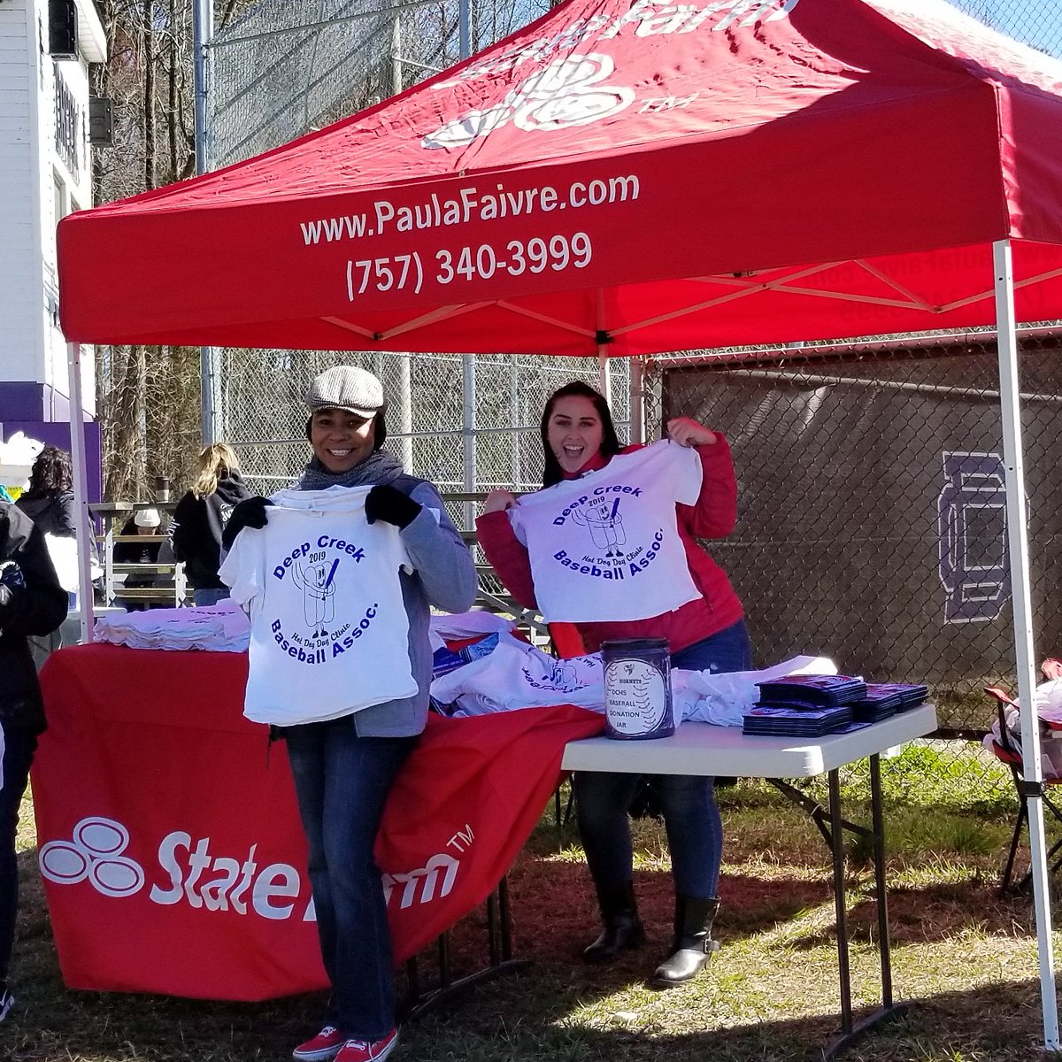 PaulaFaivre's tweet photo. Some pictures from our event Saturday. We got to be part of a #DeepCreek #tradition and sponsor their #HotDogDay event. We had so much fun!! #TeamFaivre #BestChoice #DCHSbaseball #goCREEK #PaulaFaivre #StateFarmJeep #PaulaFaivre.com #DCBA https://t.co/fMRO3ggwLY