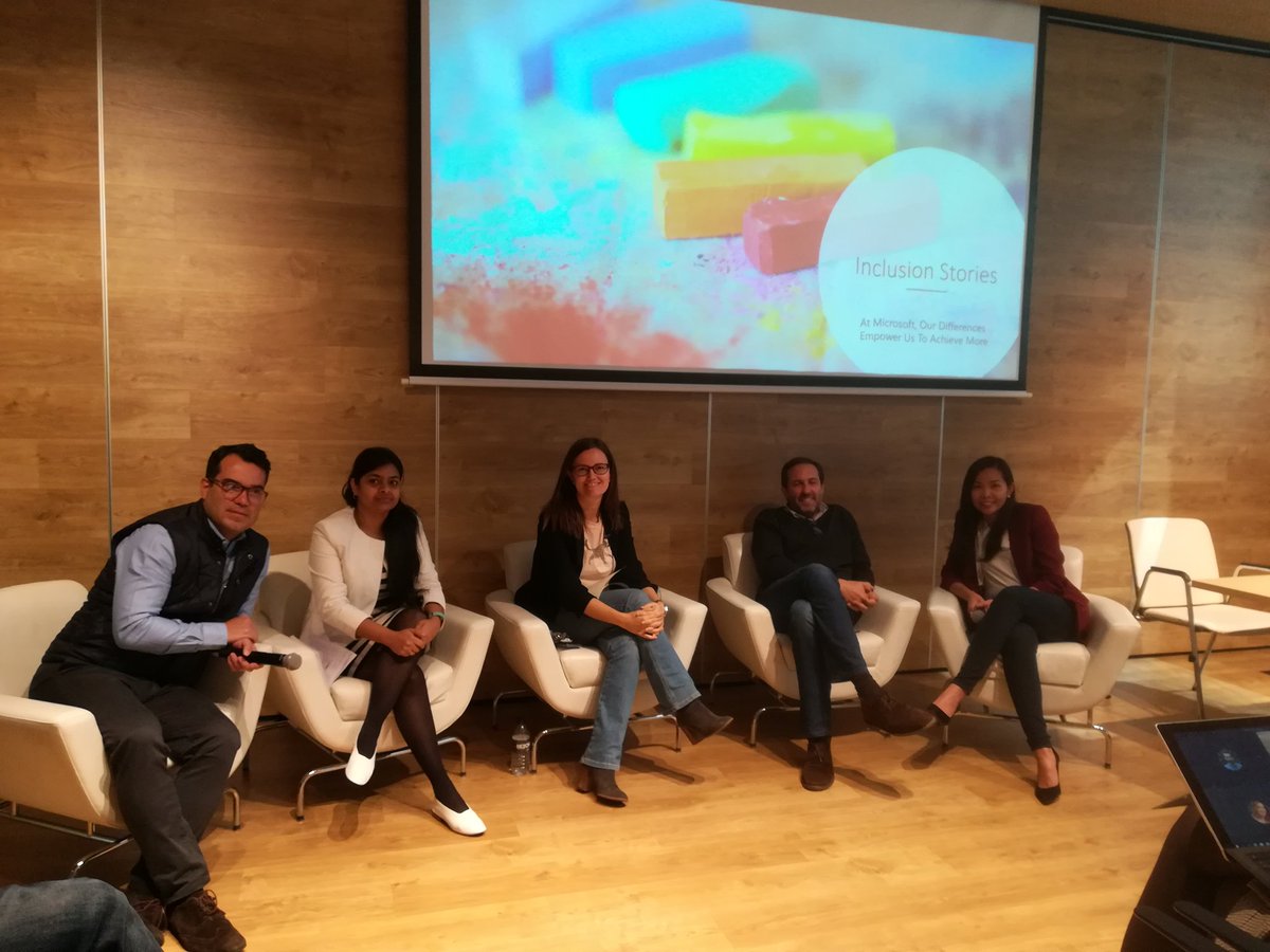 Second #inclusionstories <a href="/MicrosoftES/">Microsoft España</a> today sharing colleagues experiences from different cultures and nationalities. Great to listen and understand their feelings when joined <a href="/MicrosoftES/">Microsoft España</a>  warmed, friendly, respectful, sometimes feeling language and stereotypes funny comments