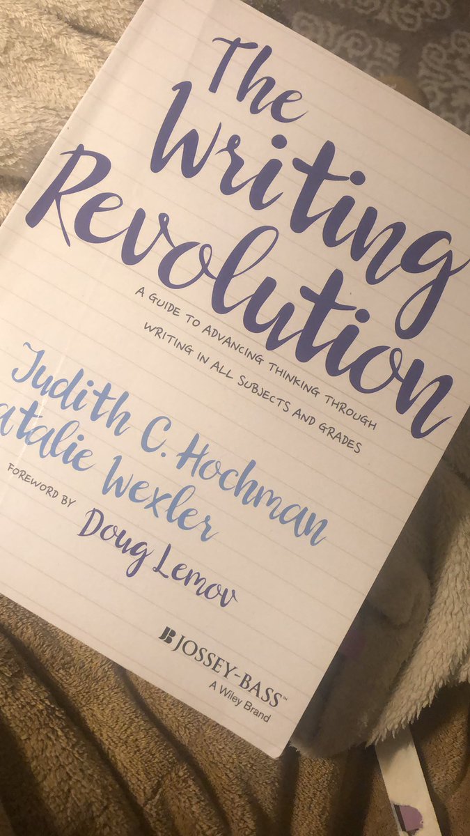 RoseTomishima's tweet photo. So excited to finally dive into The Writing Revolution! This book acts as a road map for writing instruction— something most teachers need training on. #INspirEDlit #WritingIsAwesome https://t.co/psI7TG0Ik1