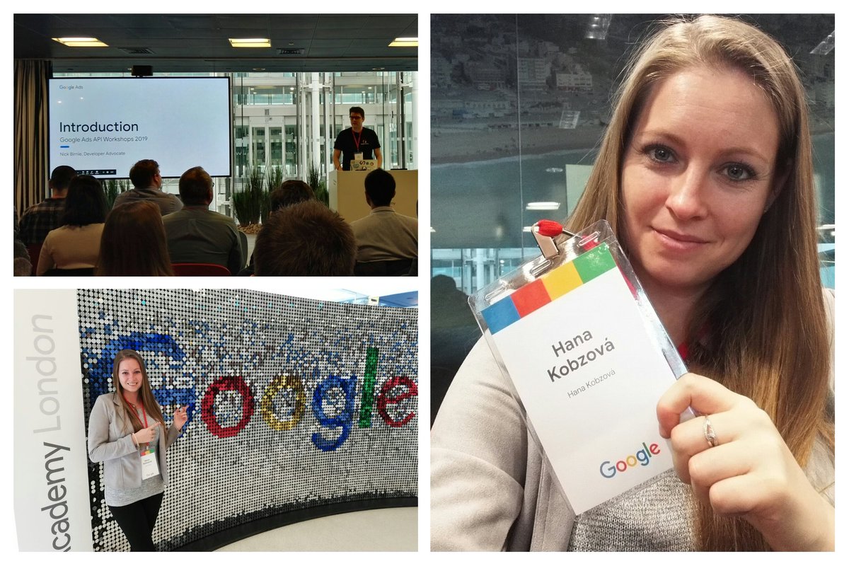 hanakobzova's tweet image. Školím se v Londýně na Google Ads API 🤓 #GoogleAcademies #GoogleAds #SEM #PPC