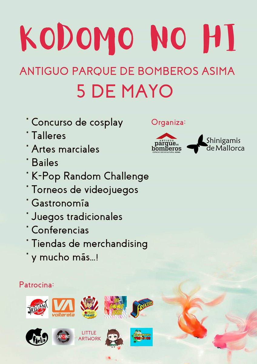 ShinigamisM's tweet photo. Ya tenemos el cartel oficial del evento con los patrocinadores. ¡Gracias a todos! Pronto iremos desvelando todas las actividades, colaboradores, premios y horarios. https://t.co/svQY46iMKD