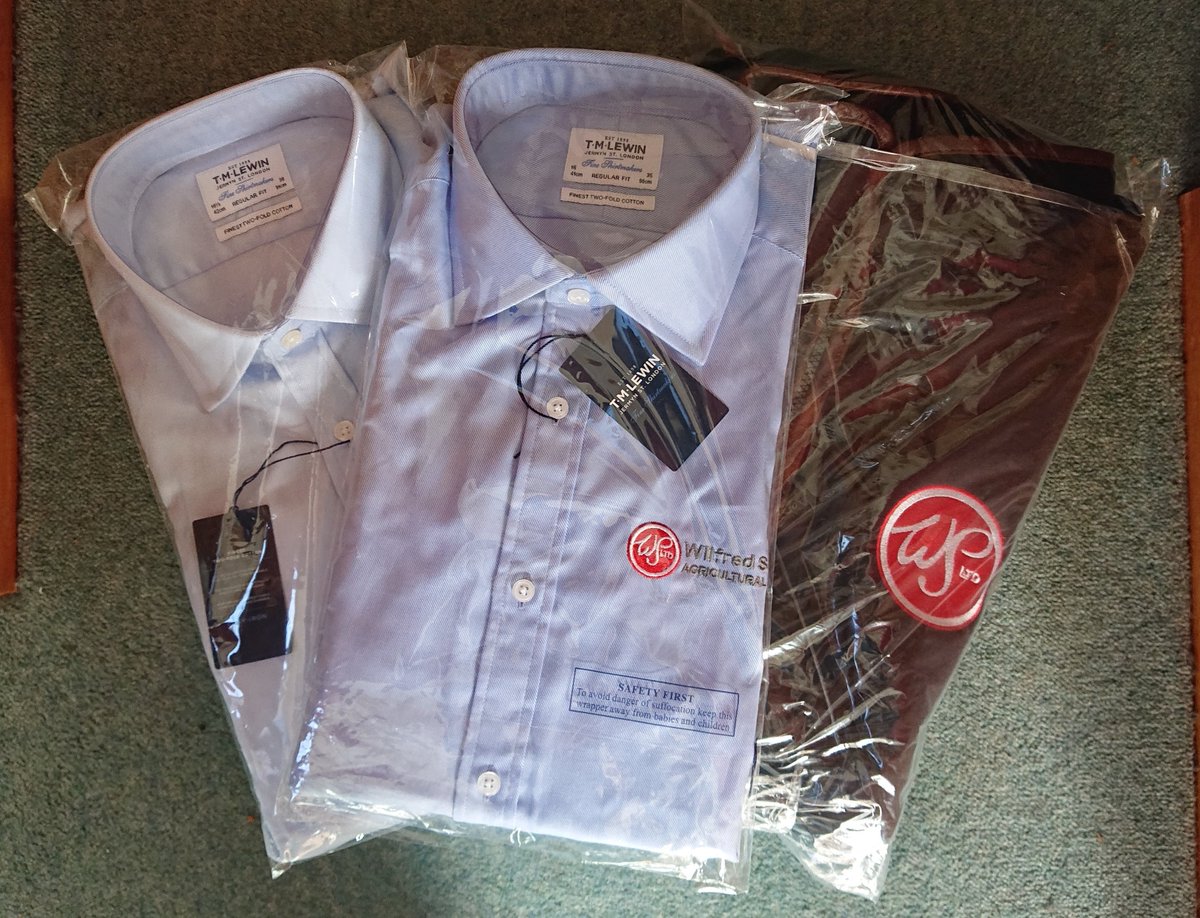IdentityMuston's tweet image. Morning all. Its the start of another week and we're all busy as usual. Don't forget that we can print or embroider your own garments just like these from our friends at Wilfred Scruton 😃
