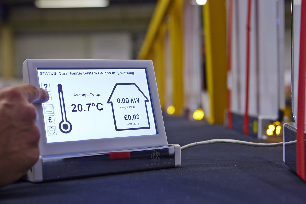 clearheater's tweet photo. Our Control Panel allows you to limit the exact amount of money our systems will use on energy per day. This enables you to budget properly, find out more here π https://t.co/DmTNotAXVO! #EnergyEfficiency #ClearHeaterSystem #InfraredHeating #SaveMoney #SaveEnergy #BudgetControl https://t.co/MaQVvjqv0x