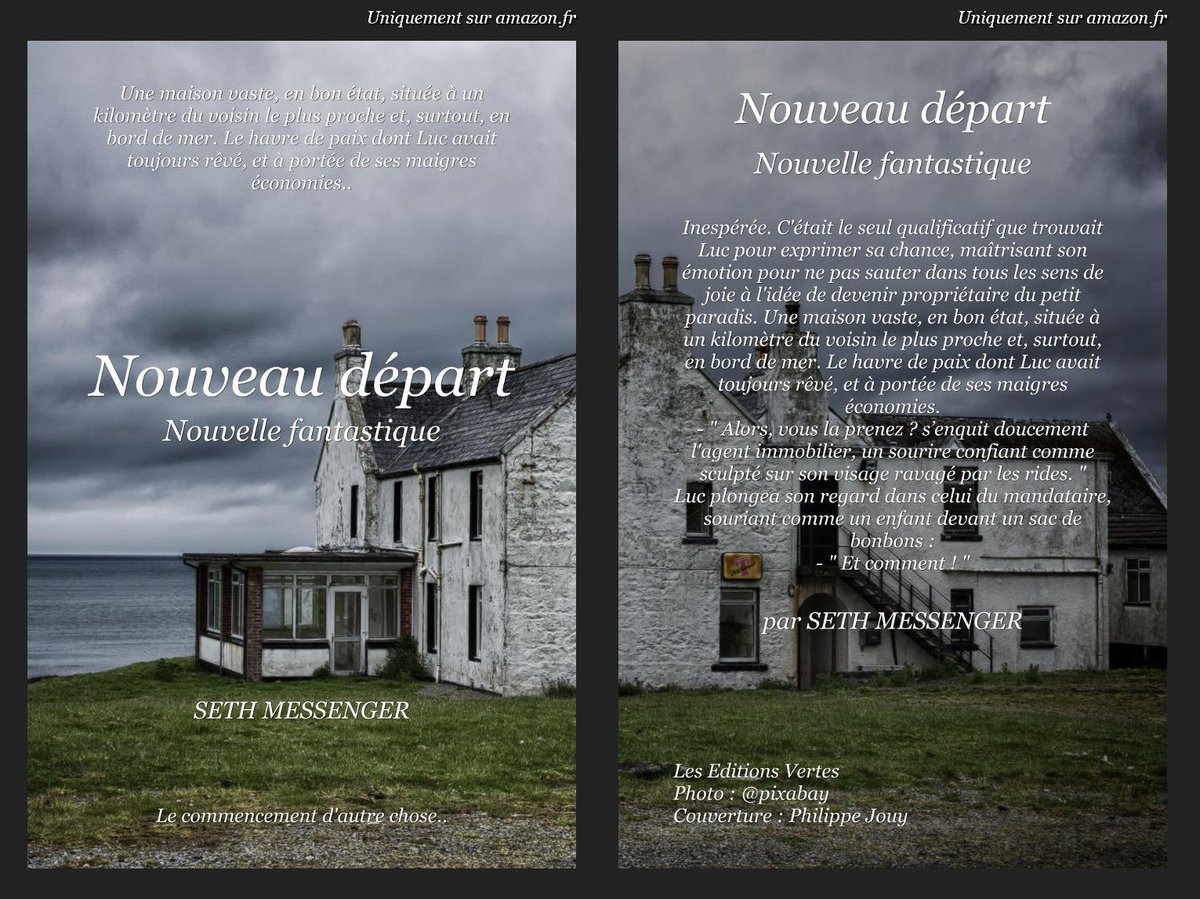 Nouvelle fantastique : Nouveau départ
amzn.to/2X3ktXr