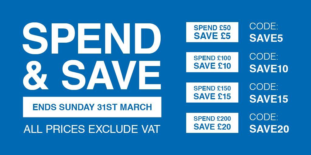 Spend &amp; Save! Save up to £20 off your order. Offer ends 31st March.
Shop now: buff.ly/2U47k1P