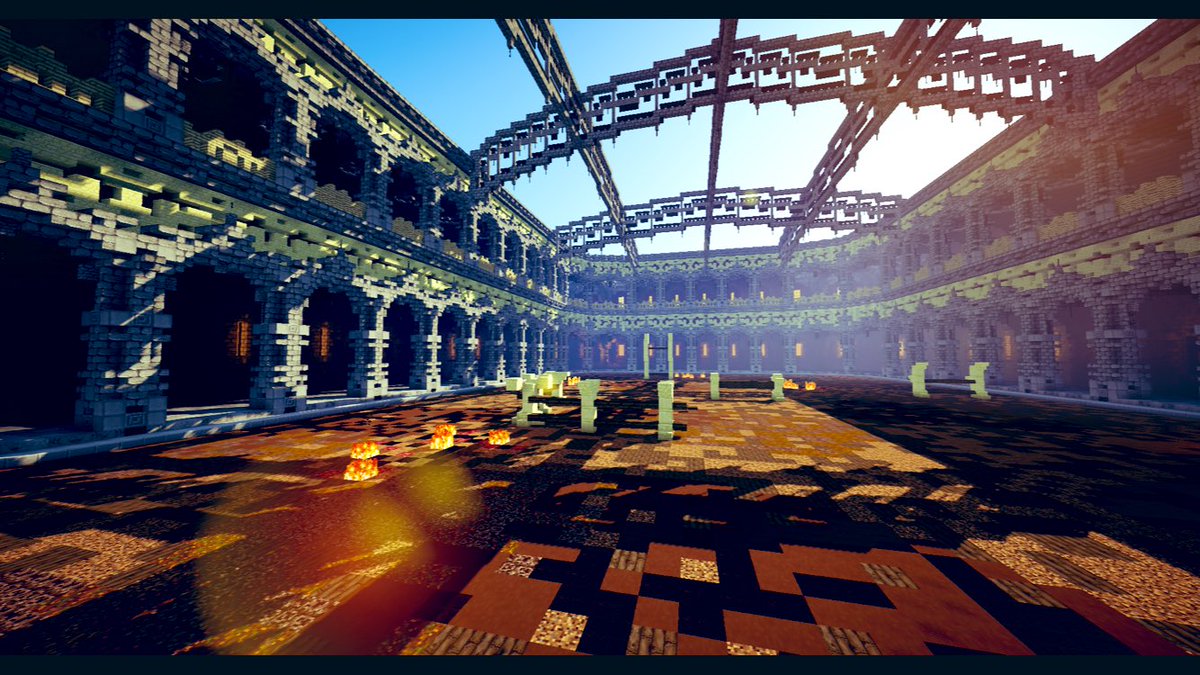 Horse Fight Arena, built for Desolate Lands MMORPG. #pvp #minecraft #arena