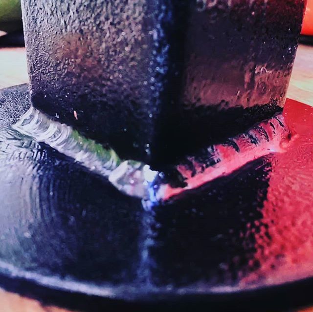 Tig weld practice! The dreaded weld pic. This was on mild steel with hammerite roller paint finish. From#seagullsreuse. Plenty of practice by the end of making this bed. Tig welding is preferred because not much clean up is required after amongst other r… ift.tt/2Fq94ci