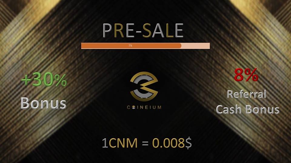 coineium's tweet photo. COINEIUM #ICO 77%✔️ OF #PRE_SALE 
#BUY CNM ( 0.008$ ) WITH +30% #BONUS

PROFIT NOW : 
https://t.co/528zo5LdNt https://t.co/MSRd6mSrvP