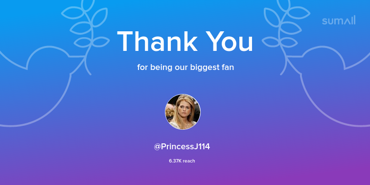 Our biggest fans this week: @PrincessJ114. Thank you! via sumall.com/thankyou?utm_s…