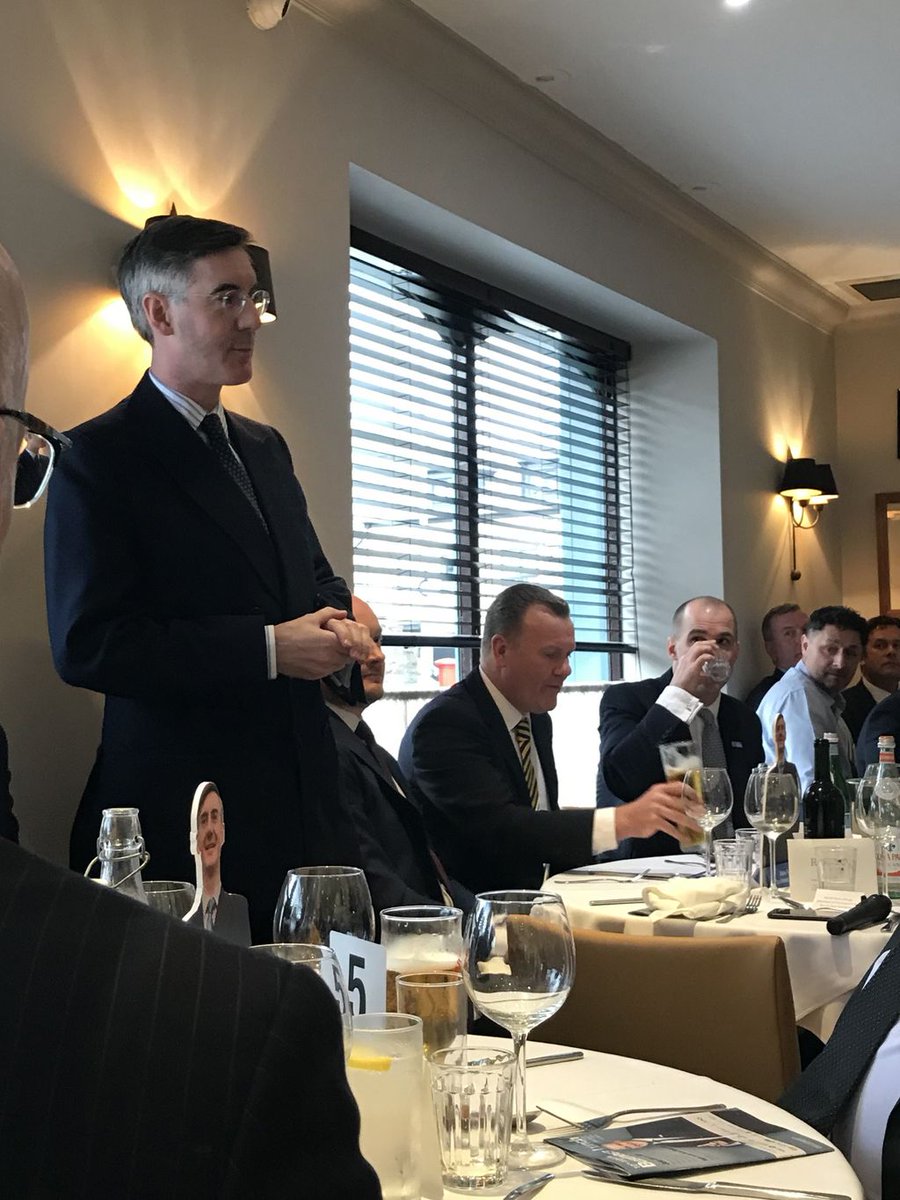 On Friday 22 March we had our local MP dinner where Jacob Rees-Mogg was this year's speaker. Whether you are a remain or leave he gave a great talk. #brexit