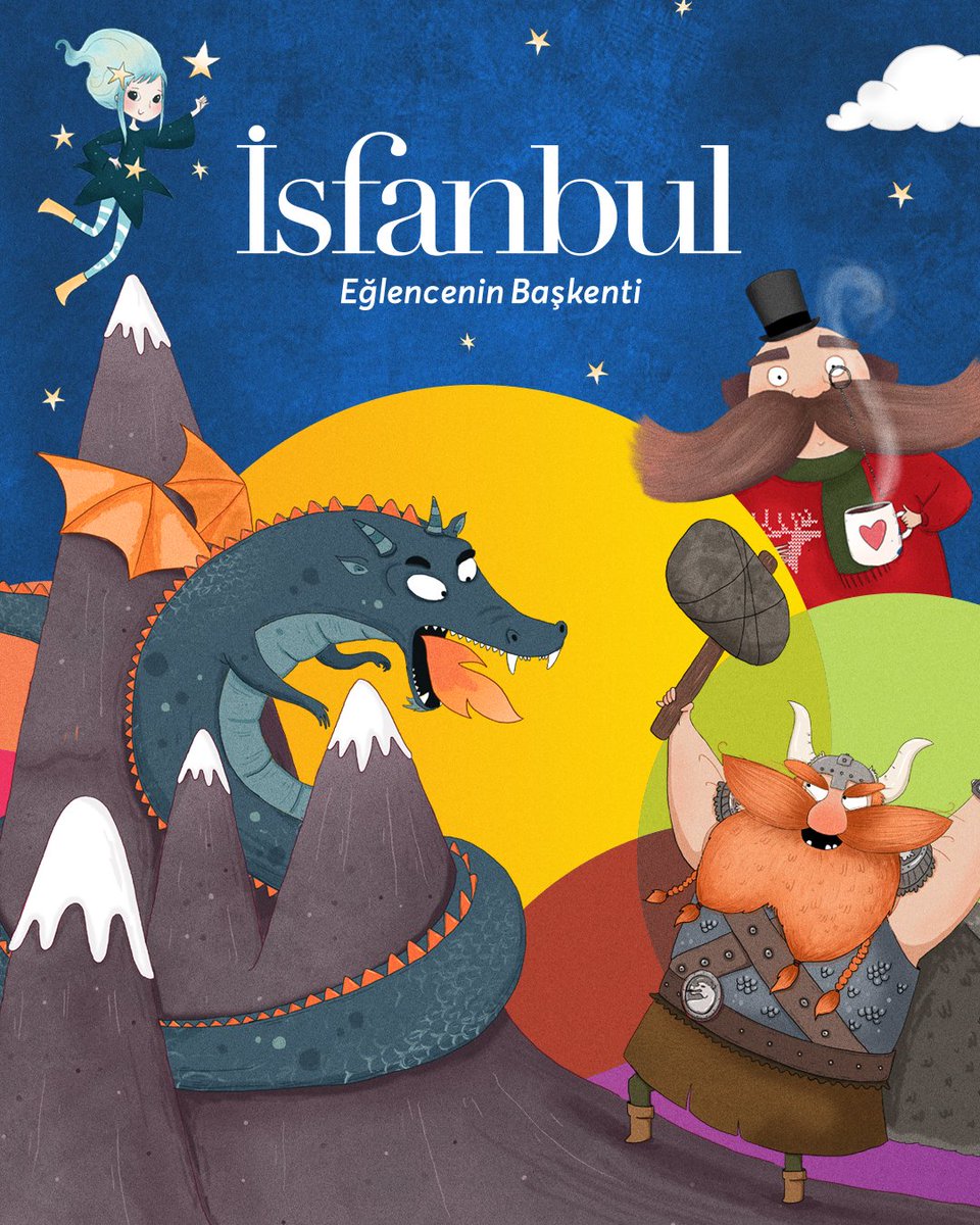 İsfanbul "Eğlencenin Başkenti" Tasarım Afiş