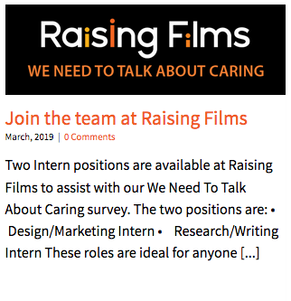 RaisingFilms's tweet photo. Don't forget we have two intern positions going - Design/Marketing &amp; Research/Writing. Please share widely with your networks! Closing date is 29 March... https://t.co/cYGtULjQxZ #internvacancy #workwithus https://t.co/ZgLsc7MbPv