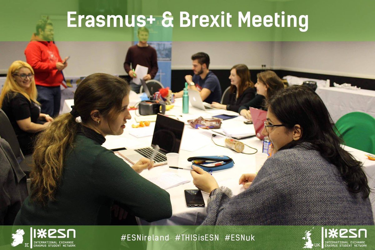 Abhiyaan_AR's tweet photo. Erasmus Student Network Ireland ๐ฎ๐ช and Erasmus Student Network UK ๐ฌ๐ง joined forces once again in the "Erasmus+ and Brexit Meeting" to draft Action Plans to support mobility post Brexit
#ESAAeu #ESAAprojects #ESNireland #THISisESN #ESNuk https://t.co/qkHVVsjYEK