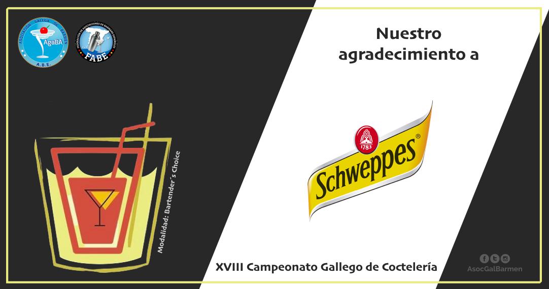 La tónica oficial de #Agaba y @fabebarmans  no podría ser otra que <a href="/Schweppes_ES/">Schweppes España</a>. Un año más, estarán en nuestro #CampeonatoGallego19 con sus productos. 
GRACIAS