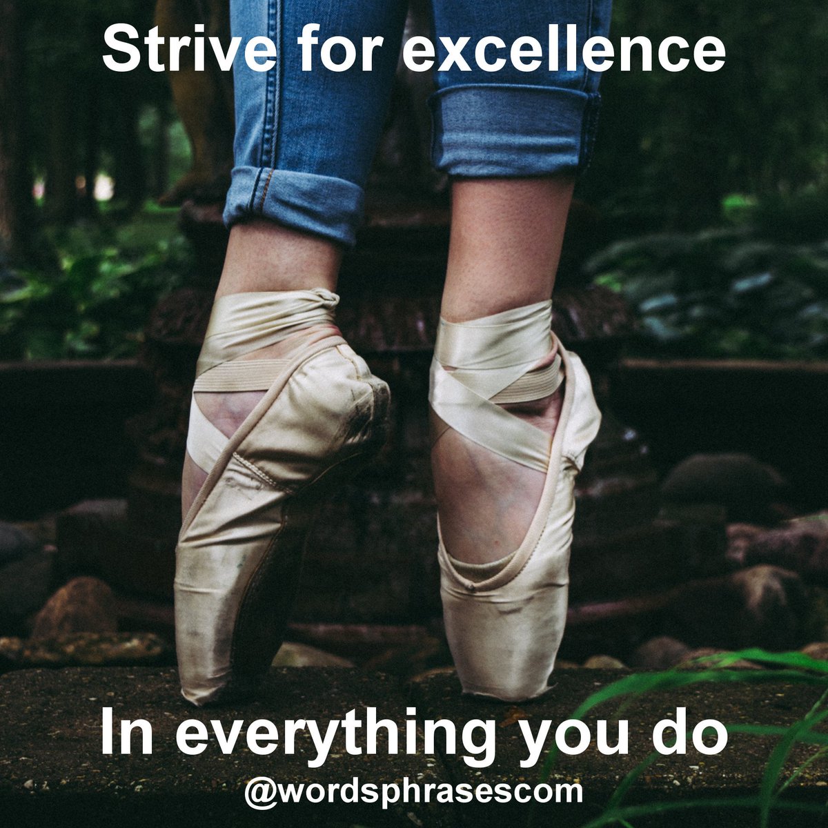 wordsphrasescom's tweet photo. Give 💯 whatever you do 💪
Get English quotes daily right here! Follow Me 😁👍
#englishquotes #quotesdaily #learnenglish #englishwords #englishphrases #quoteoftheday #quotestoliveby #wordstoliveby #wordpower #balletdancer #balletshoes #enpointe #pointeshoes #englishclass https://t.co/ncqPhiJT0D