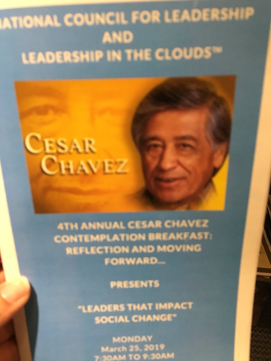 “Education is the great equalizer” our Leader of Distinction, Dr. Clayton Wilcox, at the Cesar Chavez Contemplation Breakfast. #CMSengage #Latinosineducation