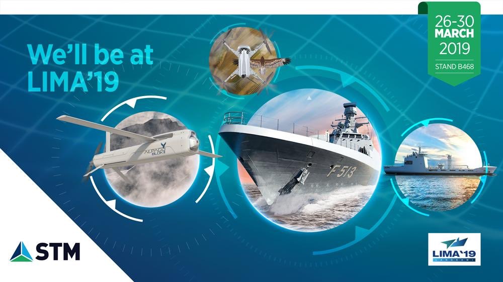 STMDefence's tweet photo. We’ll be at the LIMA’19, from 26 to 30 March at Malaysia-Langkawi. Come and visit our booth to take a glance at our naval platforms and autonomous drone systems! Booth No:B468
#LIMA2019 #navalplatforms #autonomousdronesystems
26-30 Mart tarihlerinde LIMA'19'dayız! Stand No:B468 https://t.co/ONkuRsQM7F