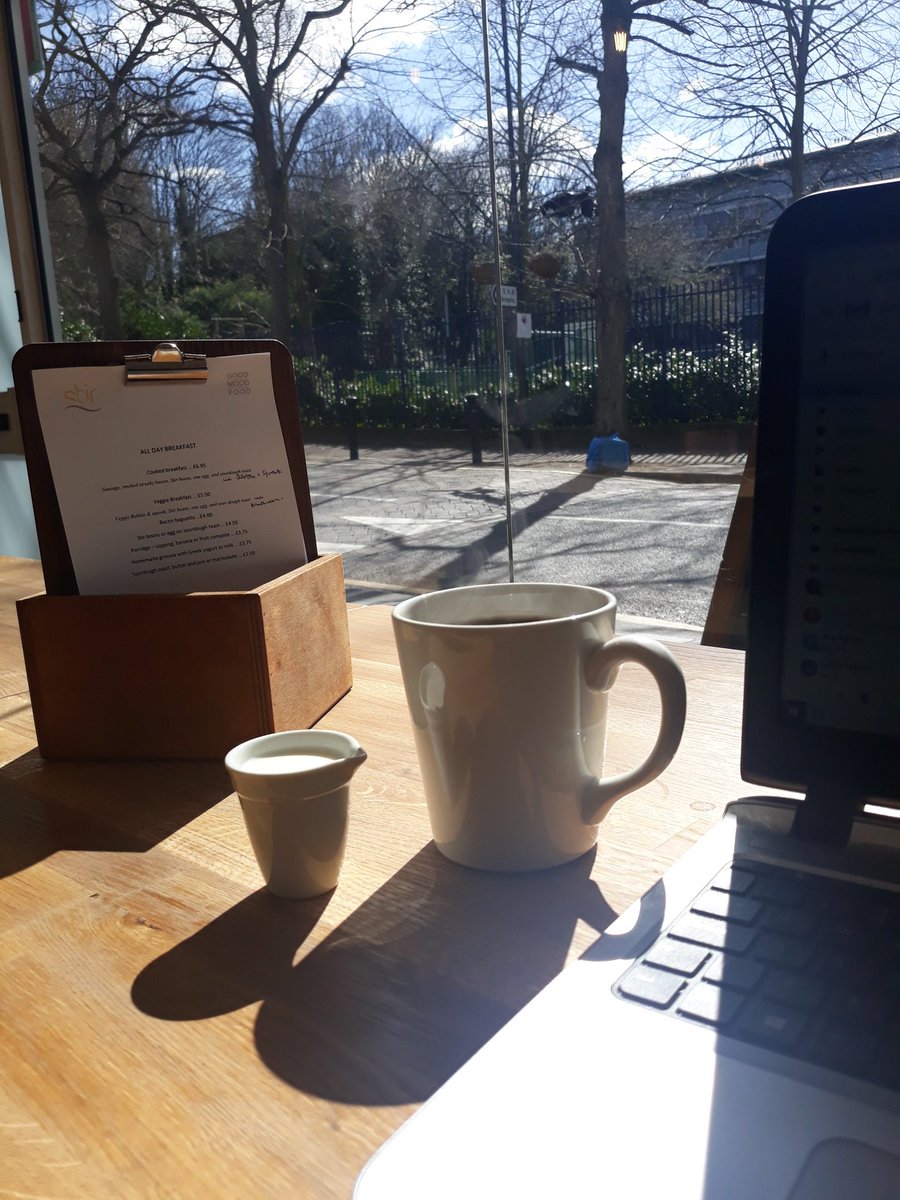 A lovely sunny day for sipping on great coffee in <a href="/StirWoolwich/">StirWoolwich</a>