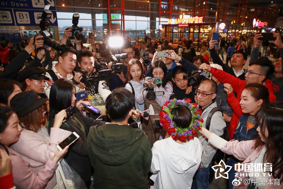 suihangold's tweet photo. China Sport: “The Champions are back,  they overcome the injuries , back to the top again. You deserve all of praises. “ https://t.co/JyGmokSuhx https://t.co/lob7wPvcOy