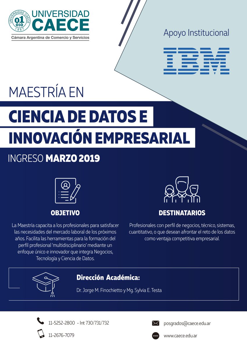 UCAECE's tweet photo. Maestría en Ciencia de Datos e Innovación Empresarial
https://t.co/B49zR3jeuo
#Posgrados #Maestrías #Especializaciones #Educación #UCAECE https://t.co/sr5nevhhpa