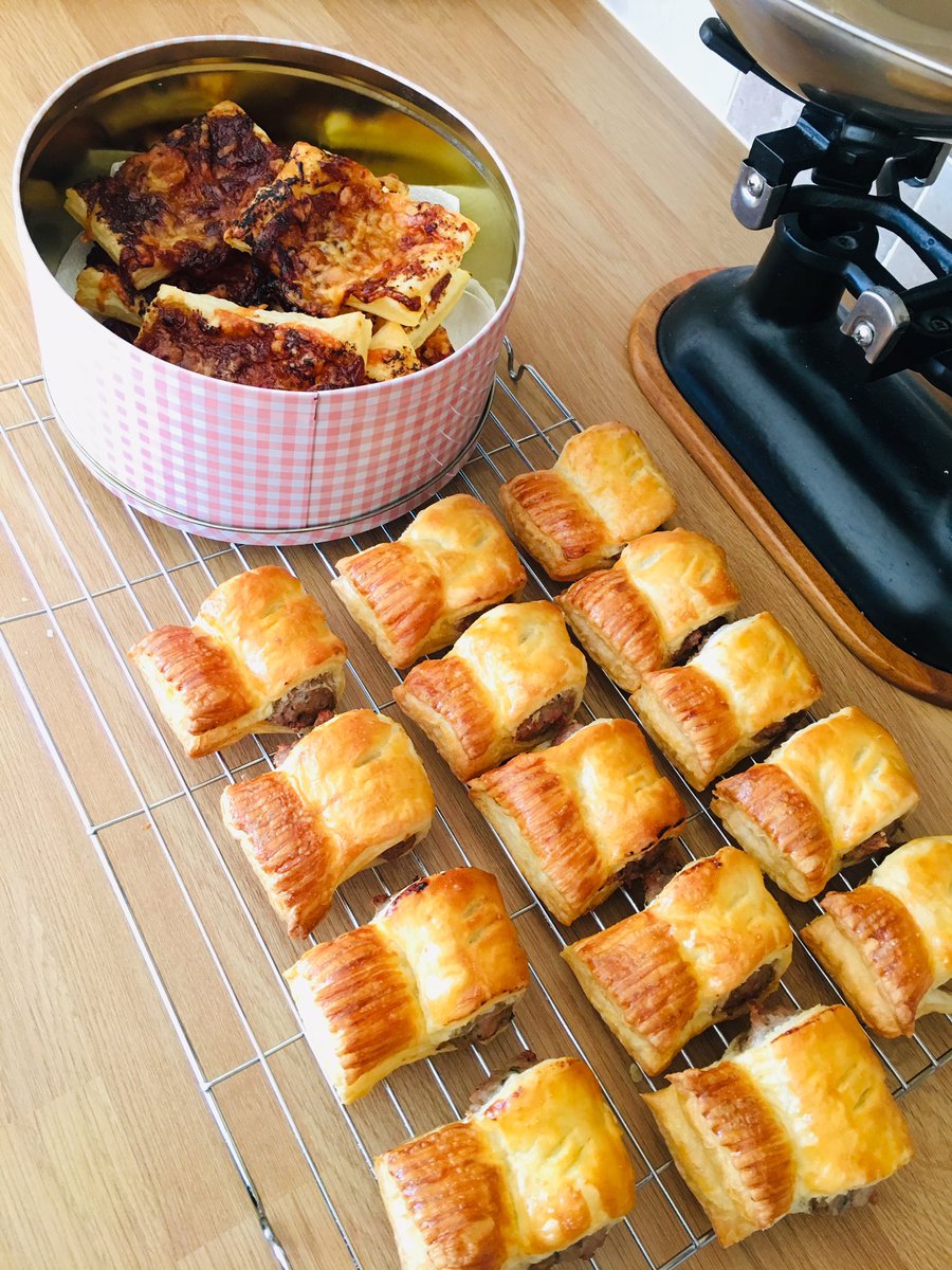 Luckily for <a href="/James_E_Gilbert/">James Gilbert</a>’s colleagues #joseph had an afternoon nap today ... sausage rolls, red onion chutney and cheese bites all round