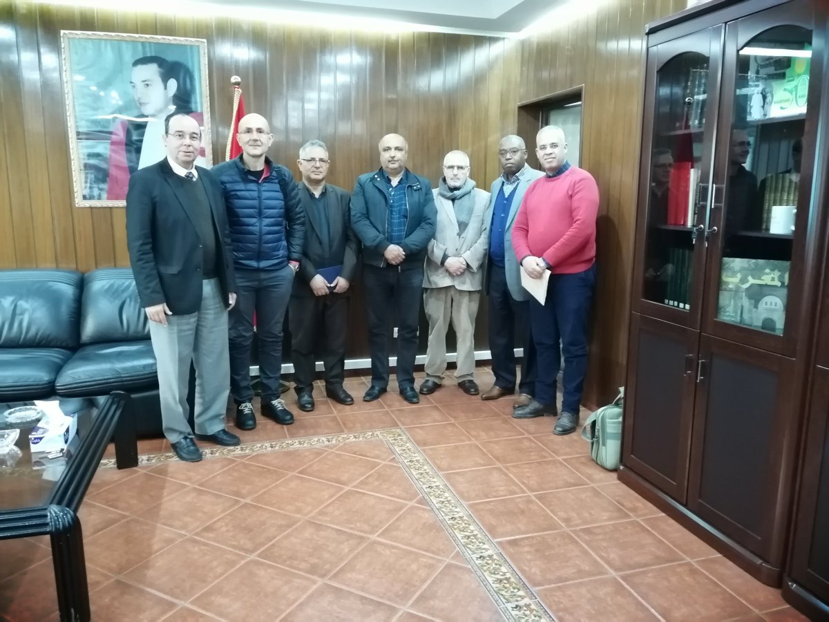 s3Aladin's tweet photo. Professor Josep Vila Subiros, from UDG, kindly received by the Dean of the Faculty of Letters and Humanities of Tetouan. It was an opportunity to discuss the possibilities of partnership consolidation. @jvilasubiros @UdGeografia @campuspatrimoni @EUErasmusPlus #MEHMEDProject https://t.co/Msn2DEoiq0