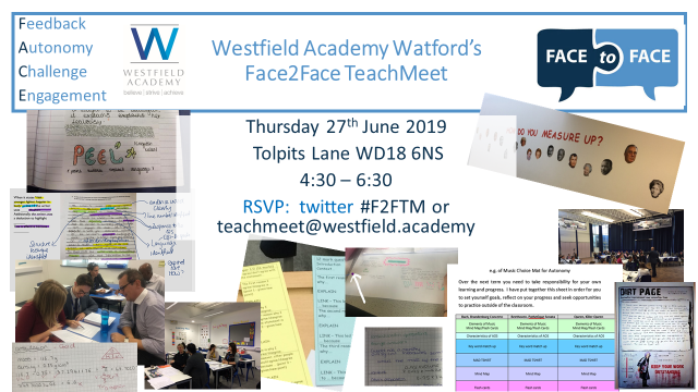 Westfield_Acad's tweet photo. We are pleased to announce @Westfield_Acad Face2Face Teachmeet Event this Summer Thursday 27th June. #F2FTM https://t.co/TbhsRSUxH0