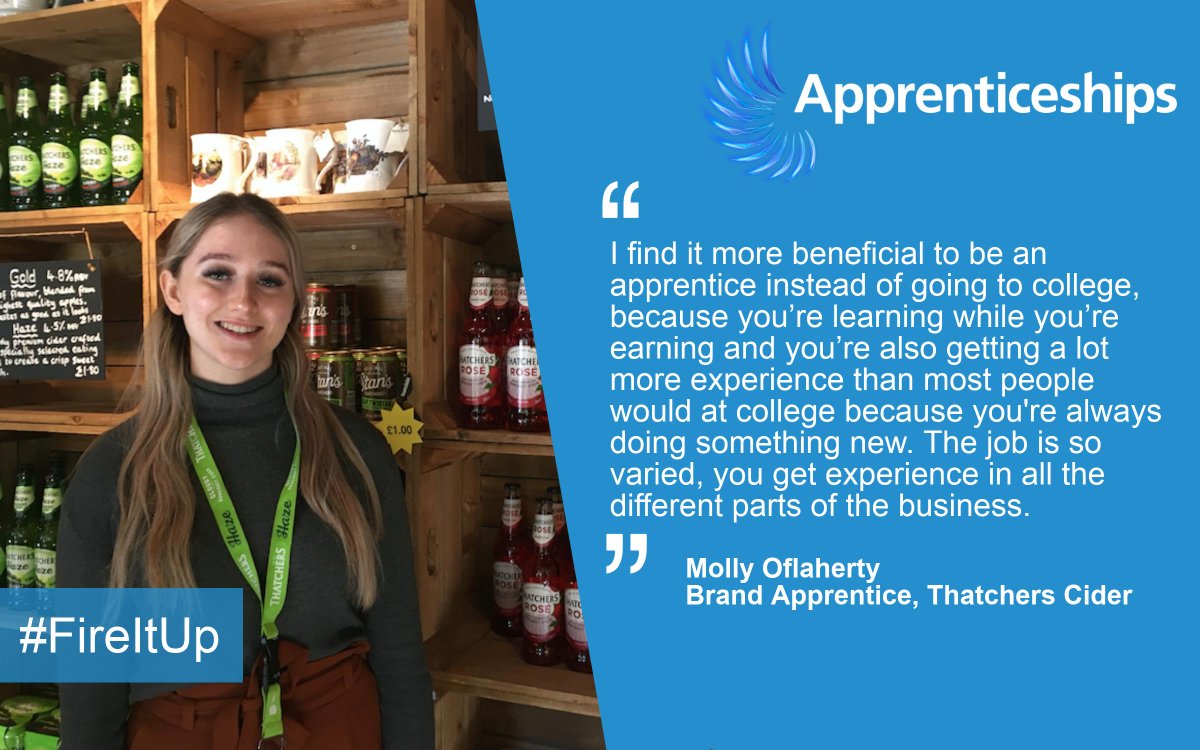 An #apprenticeship is a brilliant way to kick start your career, and earn while you learn! 💰

Follow your passion now👉bit.ly/2GQMLyG  

#FireItUp