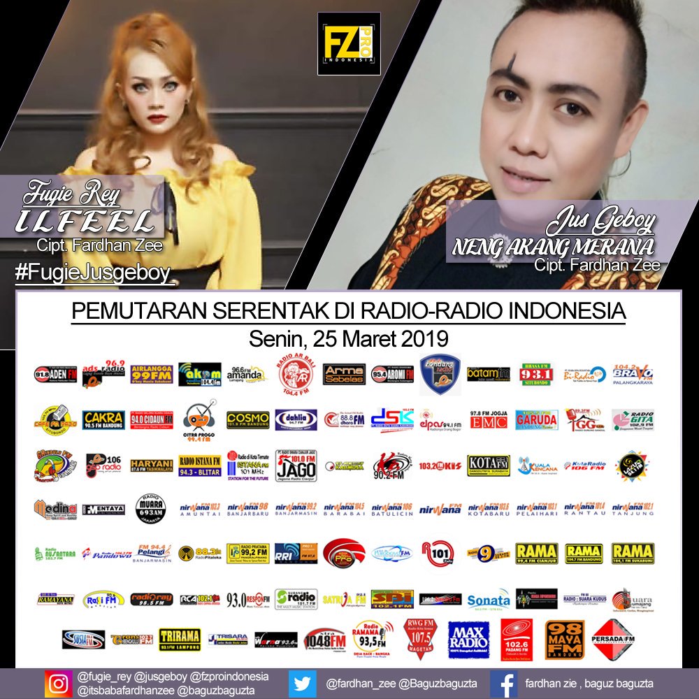 #NewRelease #PemutaranSerentak FUGIE REY – ILFEEL dan JUS GEBOY – NENG AKANG MERANA cc <a href="/fardhan_zee/">fardhan zee</a> <a href="/Baguzta0920/">S.Bagus</a> <a href="/WienaAlfiana18/">ceu win win</a> MD @hendraaCafe #FugieJusgeboy #CafeSBISitubondo