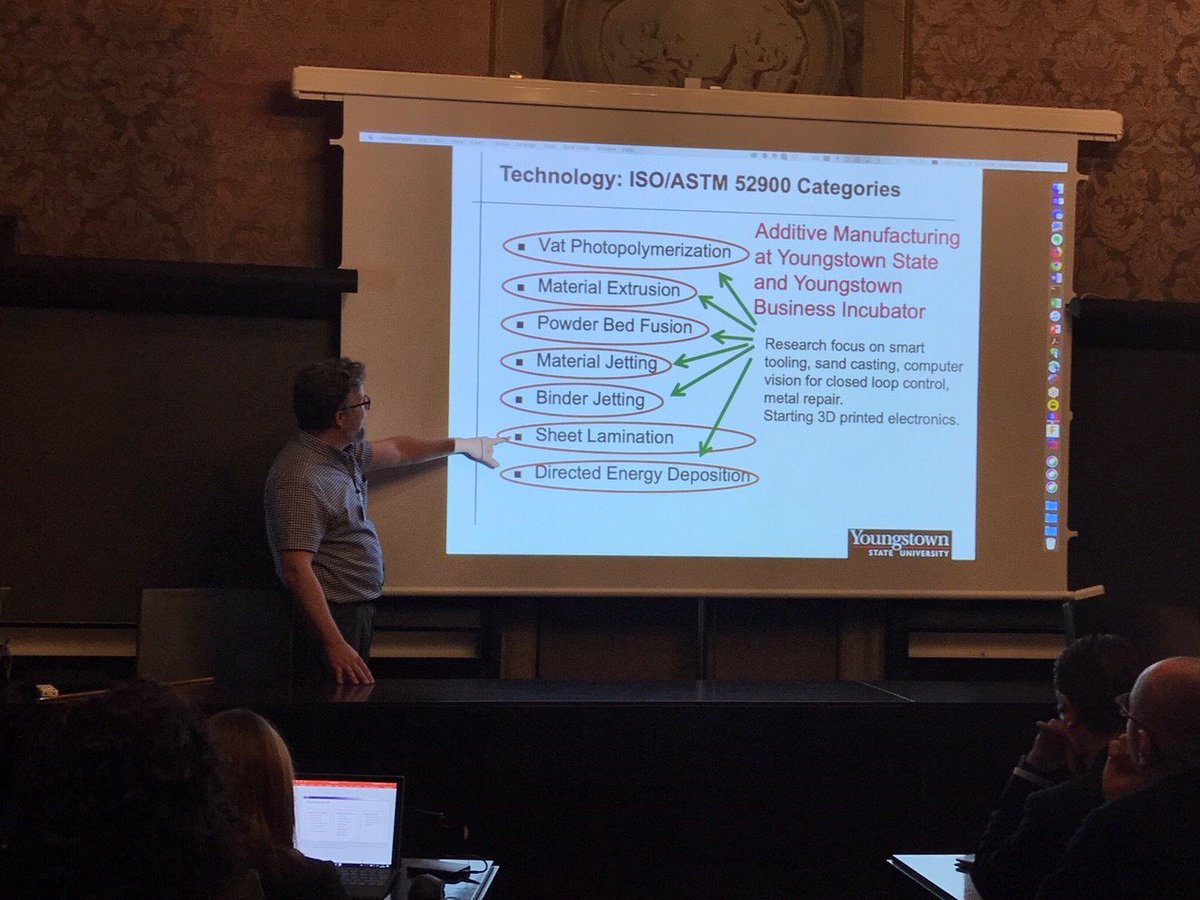 LamaFVG's tweet photo. Also in the moring at @CISM_Udine the "3D Printing of Multi-Functional Structures" lecture of Prof. Eric MacDonald, of @youngstownstate Univeristy. https://t.co/Gpd9jO2MAw