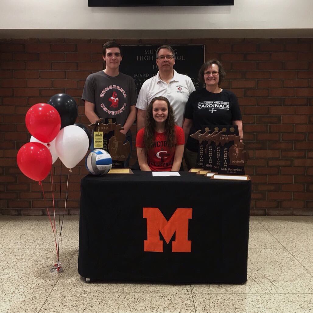CUAAVB's tweet photo. Michaela Werner 🏐
Munising High School 
Concordia University Welcomes you to our Cardinal Women’s Volleyball Team! https://t.co/Xg4iECWxXM