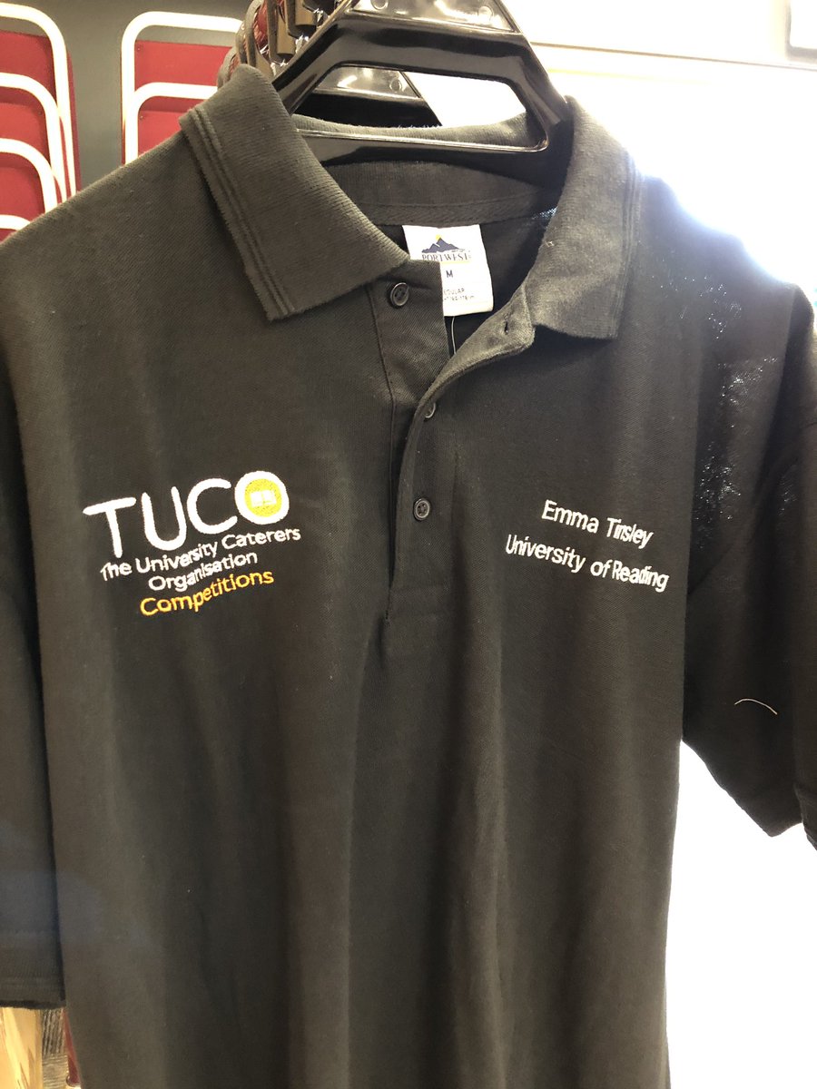 tucochair's tweet photo. Just seen these @UniofReading competitors shirts @TUCOltd #TUCOComps good luck to all @UniRdg_Hosp @henleyconf Toni, Emma and Imogen https://t.co/RcpQuRYraW