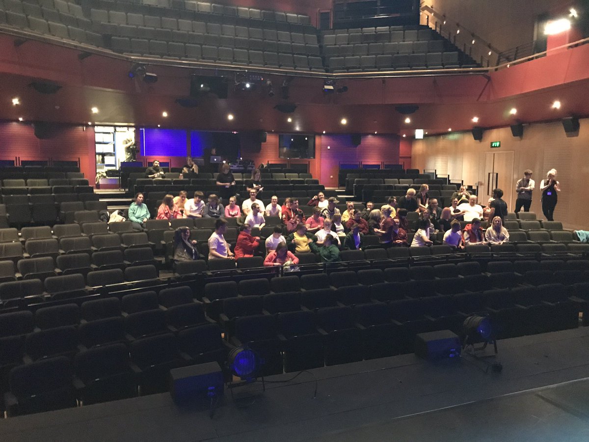 Tinarts's tweet photo. We are all fed, watered and ready. Let the rehearsals begin!!!  #bestfootforward2019 https://t.co/cUtGzB7oBV