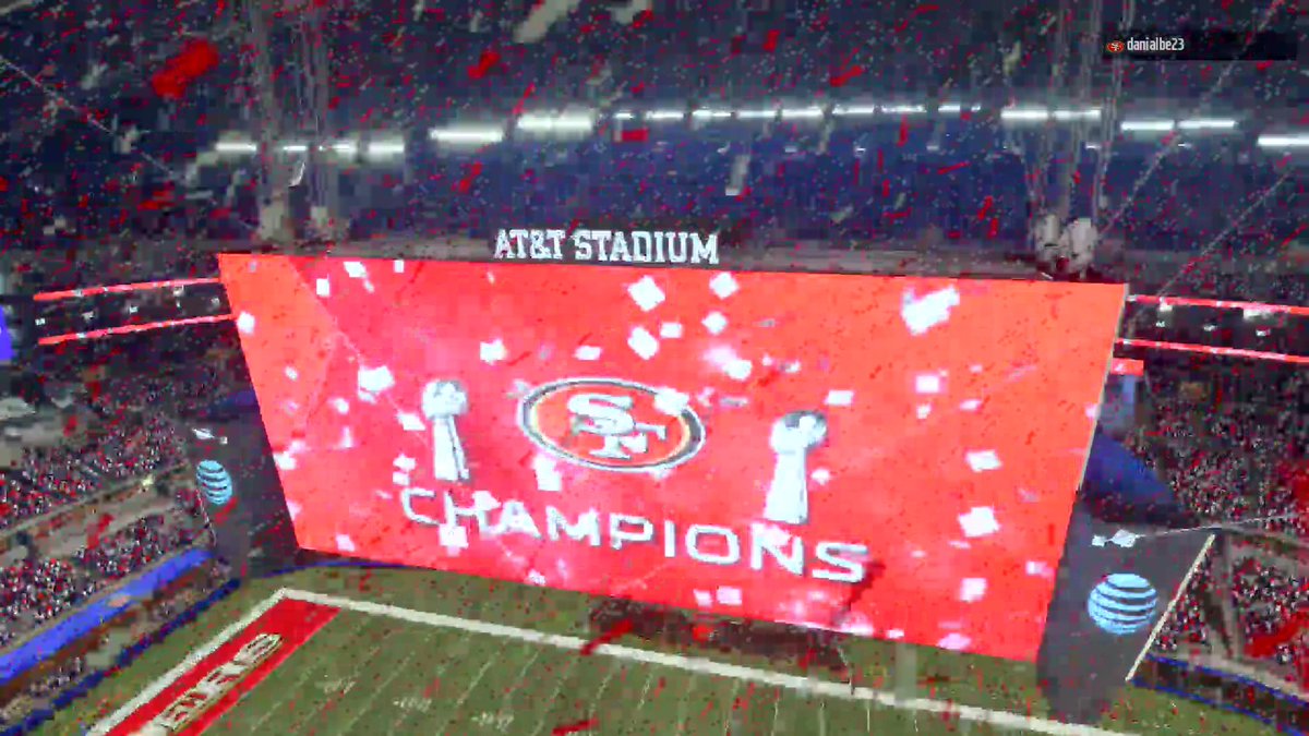 danialbe23's tweet photo. The San Francisco 49ers are @ANZAC_CFM 's Super Bowl Champions 🏆
Unanimous MVP is @BrandonKing4787 who literally stole the show with his 4 INTs.

@AML #AML19 #AMLblitz #FranchiseNation #leaguecrawler https://t.co/u73fRjQOgc