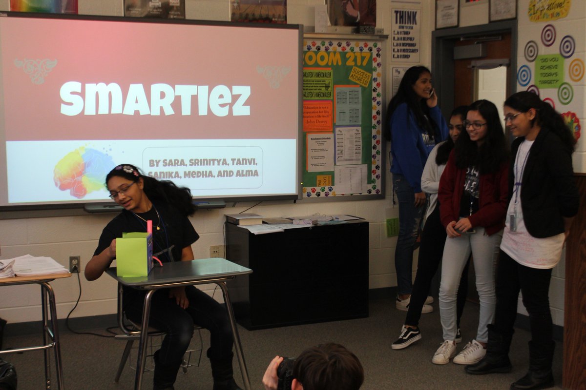 NBFBLA's tweet photo. Members create a new product, business, and marketing strategy.We call this FLOOBERGOOF.Presentations in front of judges lead the exciting and competitive meeting last week. It was definitely a #SharkTank.Great job by all and thank you judges-@MrsAvanzatoNB Mr. Shtino @MsReppert https://t.co/TV4SP3MbZB