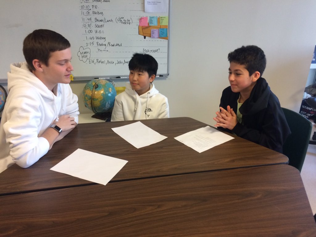 CookSaleshni's tweet photo. Sincere and enthusiastic- G9 Poet Mentors sharing poems and giving G6 feedback today. Now they are ready to share in 'poetry-breaks' this week @IICS1911 #IICSLearning #WritingCommunity #writersworkshop #pyped #writingcommmunity #WorldPoetryDay https://t.co/SCz3DtrGf8