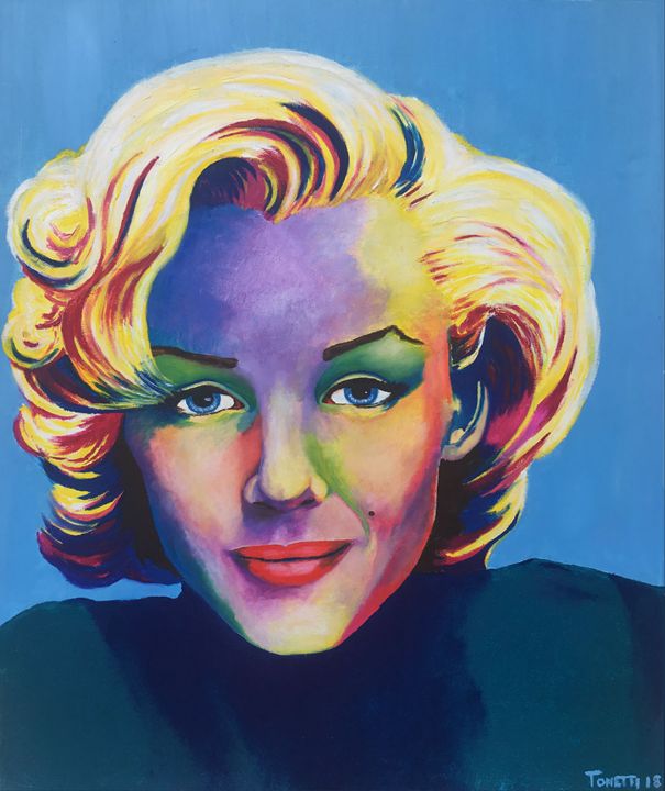 Uncorkedbodega's tweet photo. Featured Art of the Day: "Marilyn Monroe in colour". Buy it at: https://t.co/rpdhn0A0uh https://t.co/j0gkcA3DI6