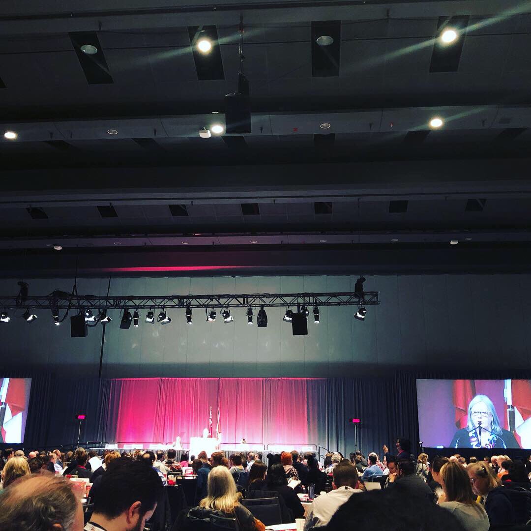 jjlabour's tweet photo. Kicking off this morning with #buildingtheresistance at the OFL #PowerOfMany Conference https://t.co/EewNztauM1