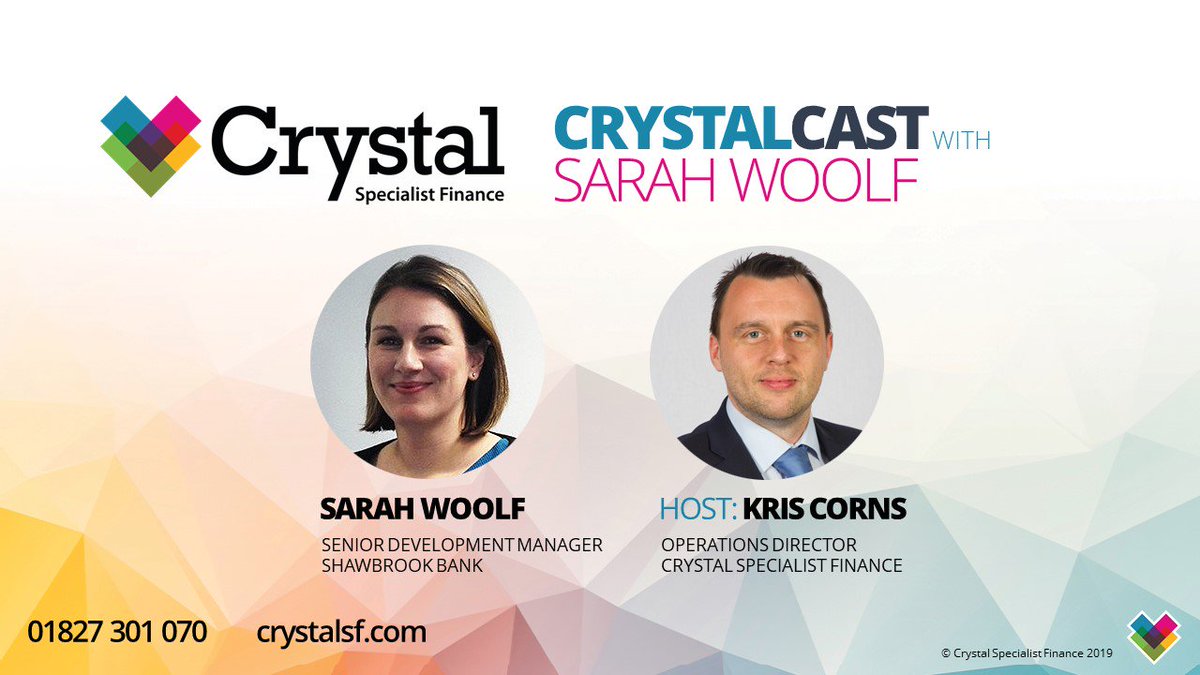 CrystalS_F's tweet photo. NEW EPISODE | #CrystalCast episode 3 with @ShawbrookBank's Sarah Woolf and our very own @kcorns. Listen in now and reply with any questions you have https://t.co/Hzp9rduqH0 https://t.co/eB0mj1m1qk