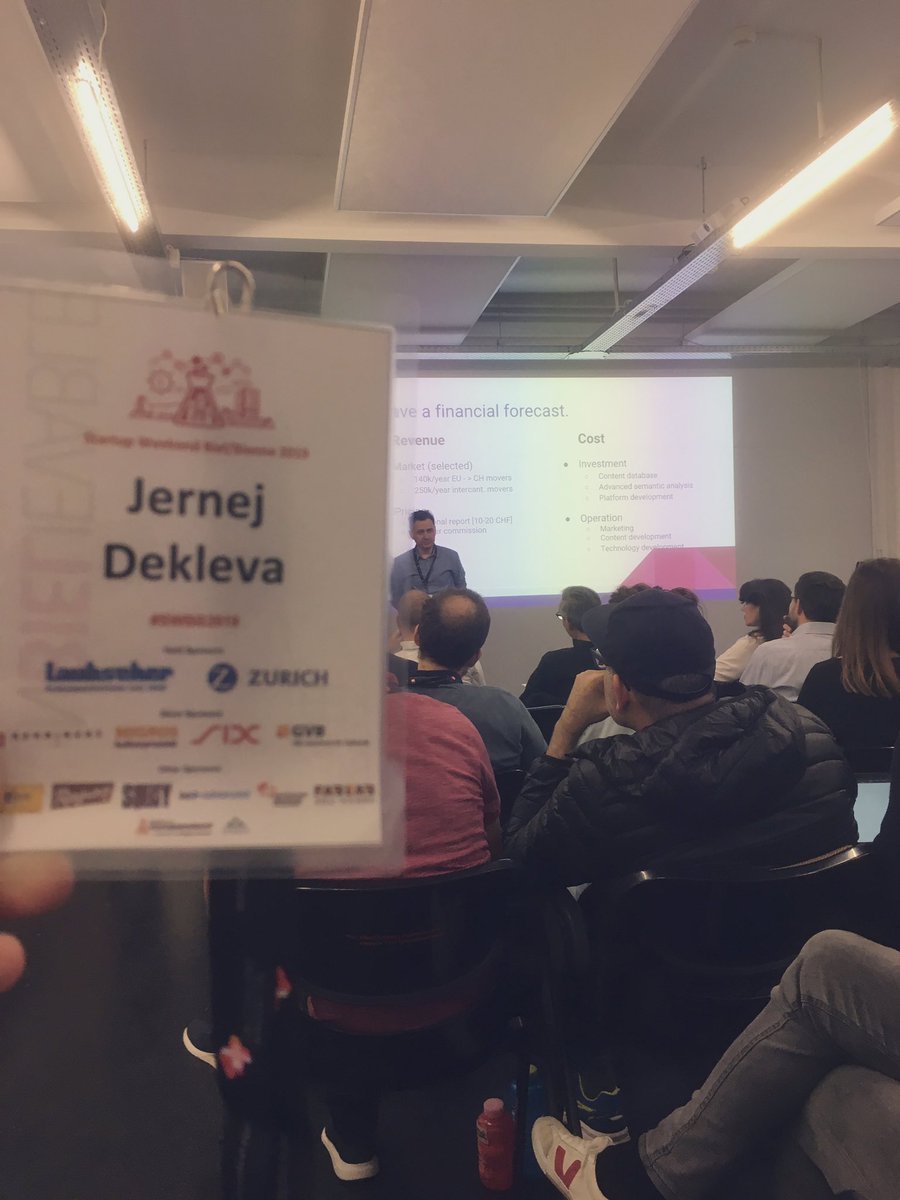 Jernej's tweet photo. It’s a wrap up! Thank you #startupweekend #biel #bienne 🇨🇭 for a fantastic weekend. 👏🏻 thanks to all new SW alumni, mentors, event partners & special thanks to organizers. See you next year! #swbb #swbb2019 #givefirst #Switzerland #swbb2020 https://t.co/PqnAe0OoAB