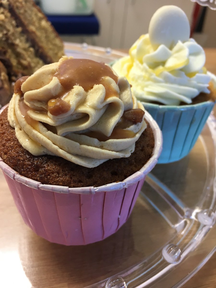 Heaven sent cupcakes! There are just a couple of these butterscotch and lemon drizzle cakes left but fear not we have other delicious treats for you! #homemade #cupcakes #TheParkCafe #GlenParva #Leicester #eatlocal