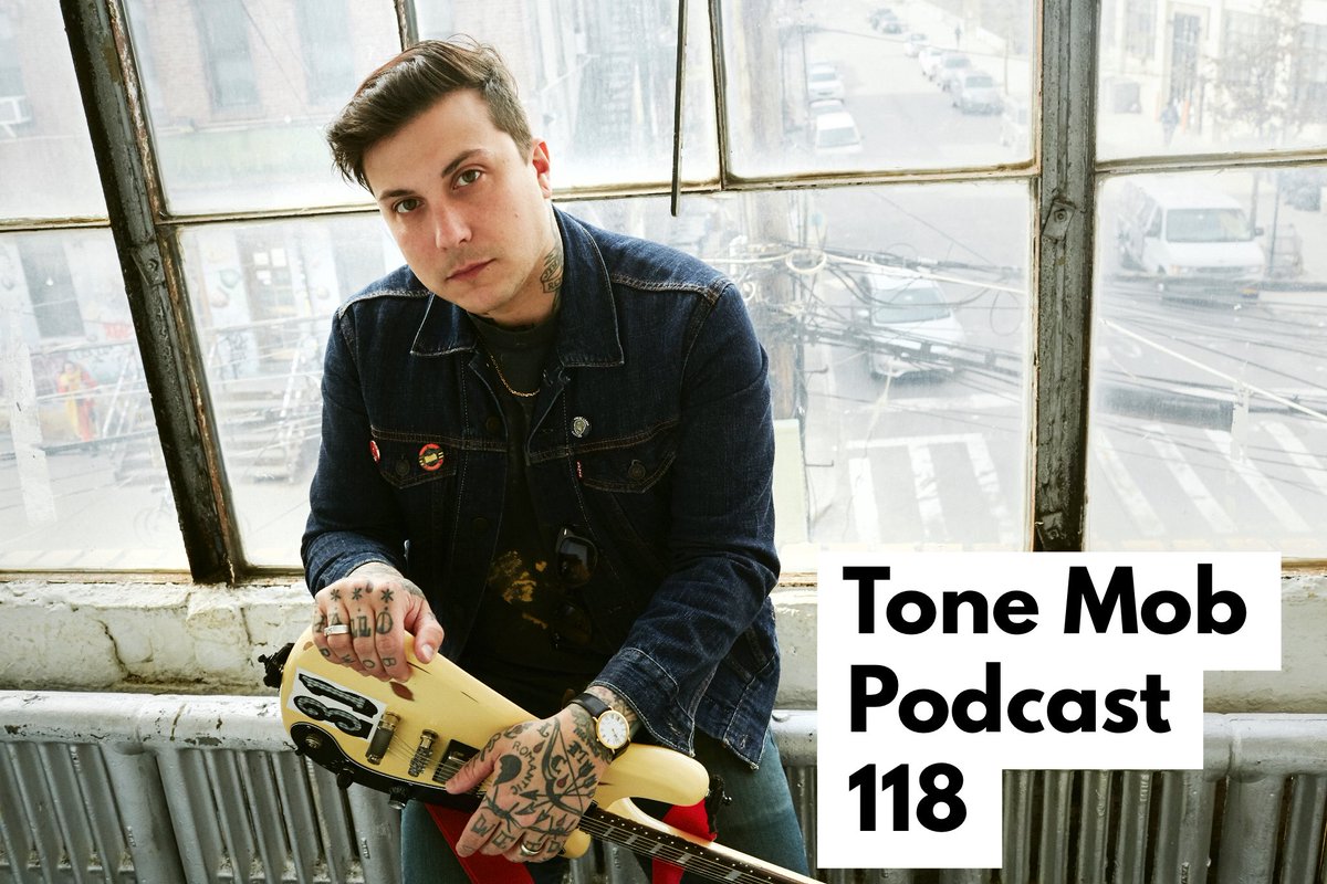 thetonemob's tweet photo. It’s time for a fresh episode! Today I’m talking with @FrankIero about Les Pauls and stuff.
https://t.co/h2dOw0E4WE 
#FIATFV #tonemob https://t.co/wyGsglysiF