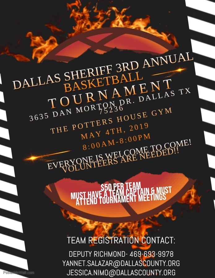 DSOReyna's tweet photo. As part of the 2019 National Correctional Officer &amp; Employee Week, the Sheriff's Department is hosting it's annual Basketball Tournament on May 4th starting at 8:00AM.  Free event, concessions, DJ and other activities! https://t.co/wo9s0ZZfEo