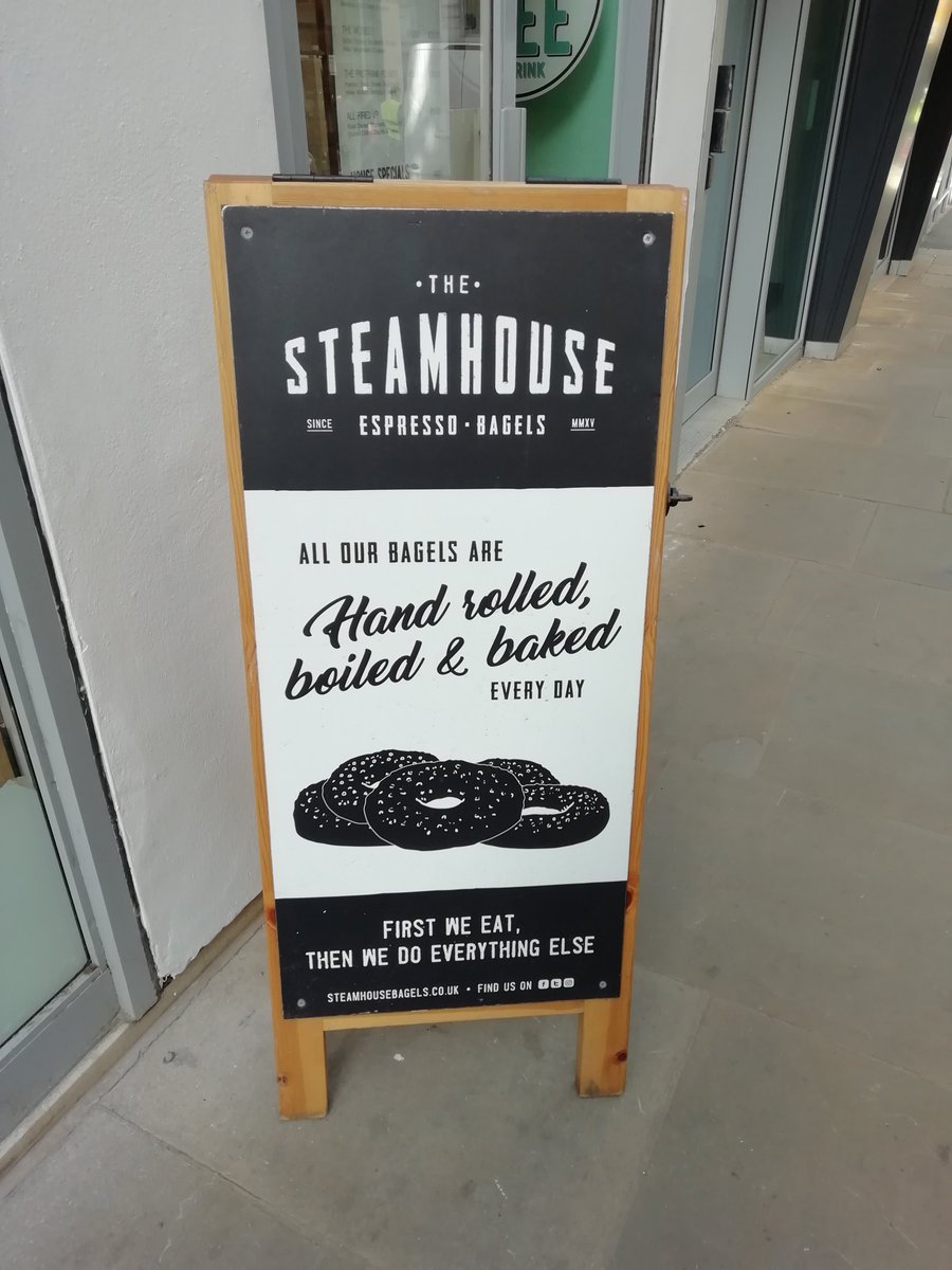 Ooh about time we had a bagel shop in #Birmingham @TheSteamhouseCo 🙂