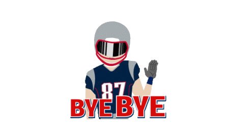 TraceyO16's tweet photo. @Patriots......Oh happy days, many happy days, even if we don't win, oh happy days. Bye Gronk. https://t.co/MdSN1YytqR