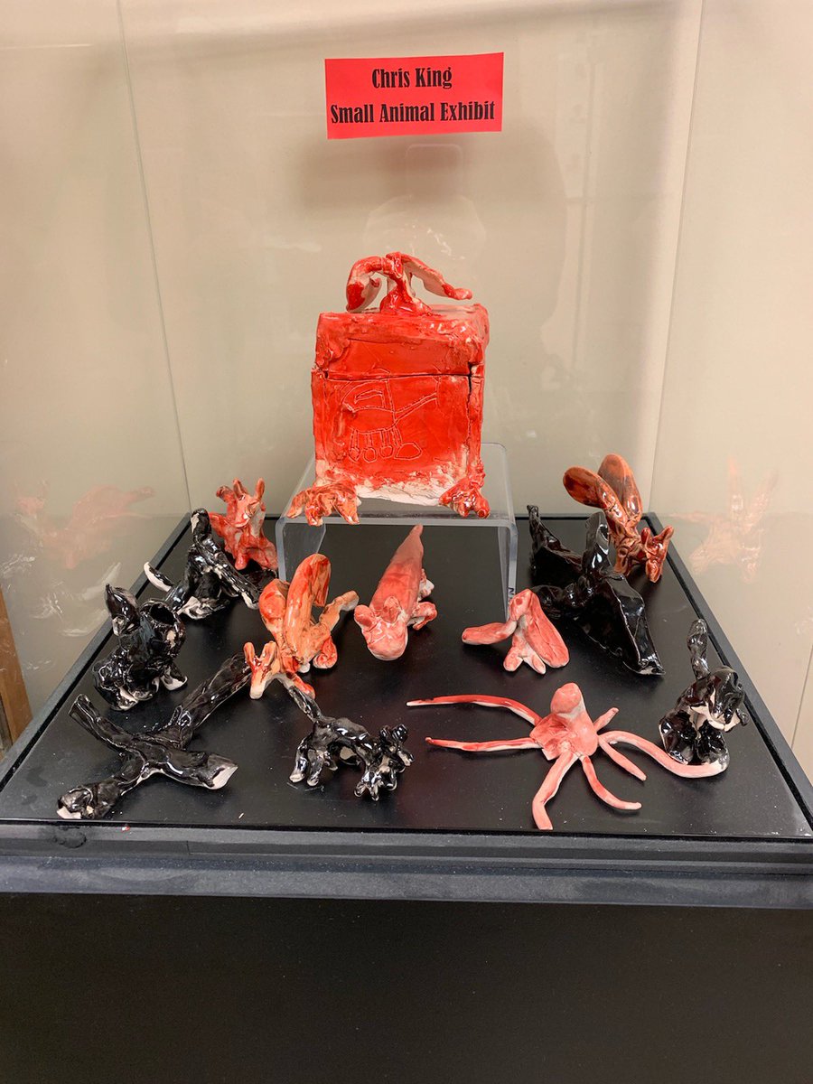NBCceramics's tweet photo. Stop by the high school media center to view Chris King’s ceramic pieces. https://t.co/quetvNR19N