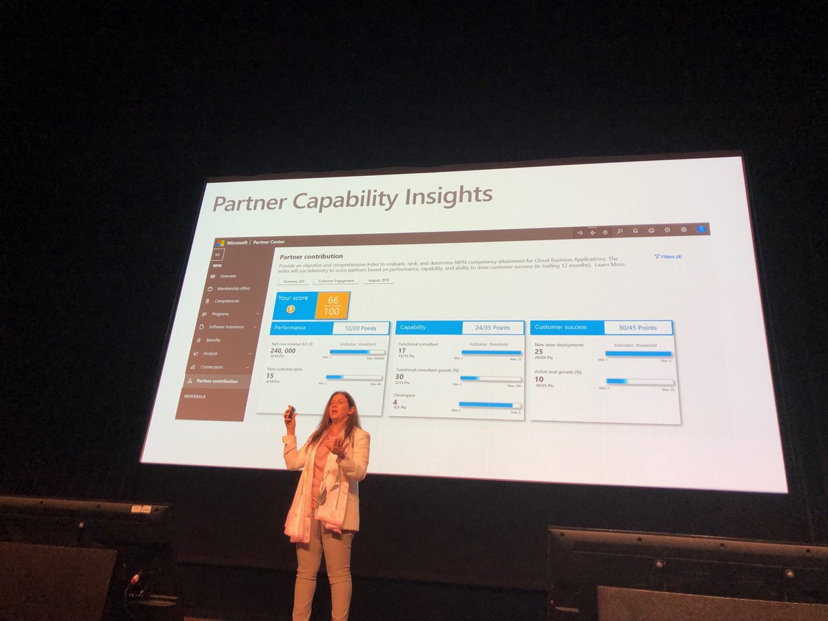 ChristySpokely's tweet photo. ⁦@ceciflo⁩ shows customer success and skilled resources critical to #msdyn365partner success at #extreme365 https://t.co/TXUQo0z8PM