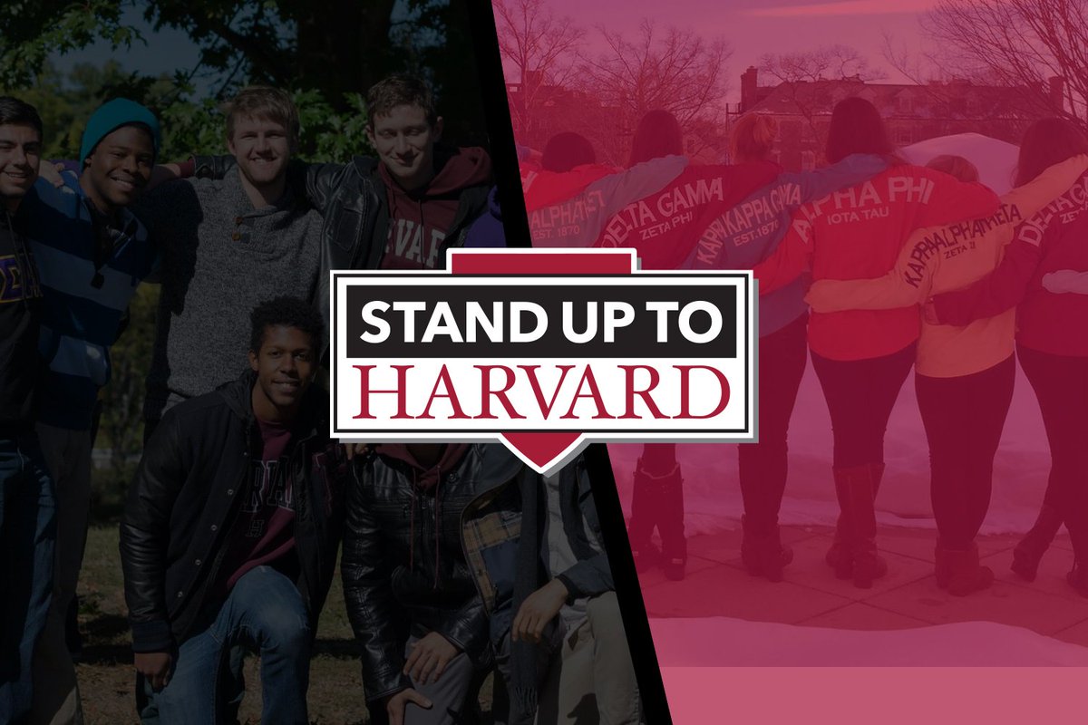HARVARD, YOU CAN'T DISMISS OUR RIGHTS: We #StandUpToHarvard because students do not give up their constitutional rights when they enroll at Harvard or on any other campus. READ UPDATE: bit.ly/HarvardLawsuit…

#NPCWomen #Panhellenic #sorority #HearHerHarvard