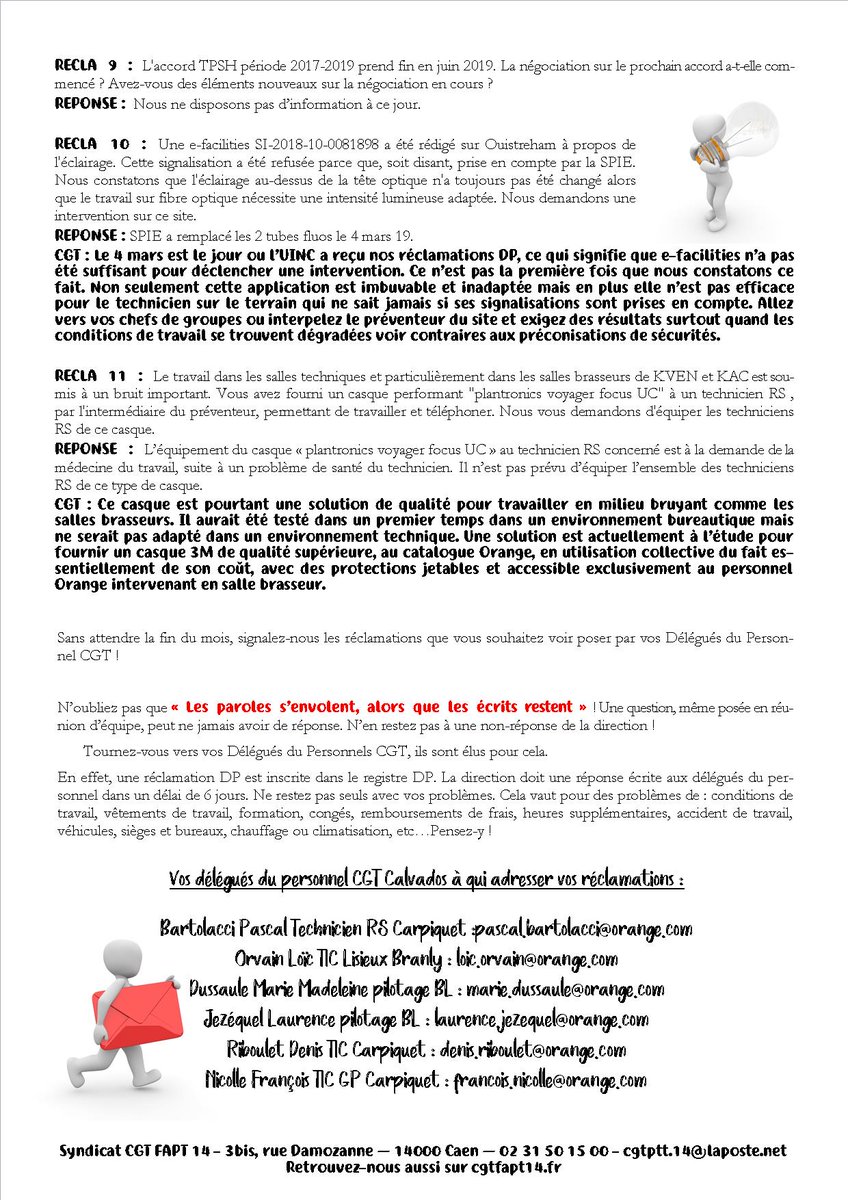 CGTFAPT14's tweet photo. Le dernier tract DP de l'UI

#CGTFAPT14 #CGT #FAPT #CGTFAPT
#Orange #UI
#OnLacheRien
#DP #CR #Tract https://t.co/AGGSxmdu8L