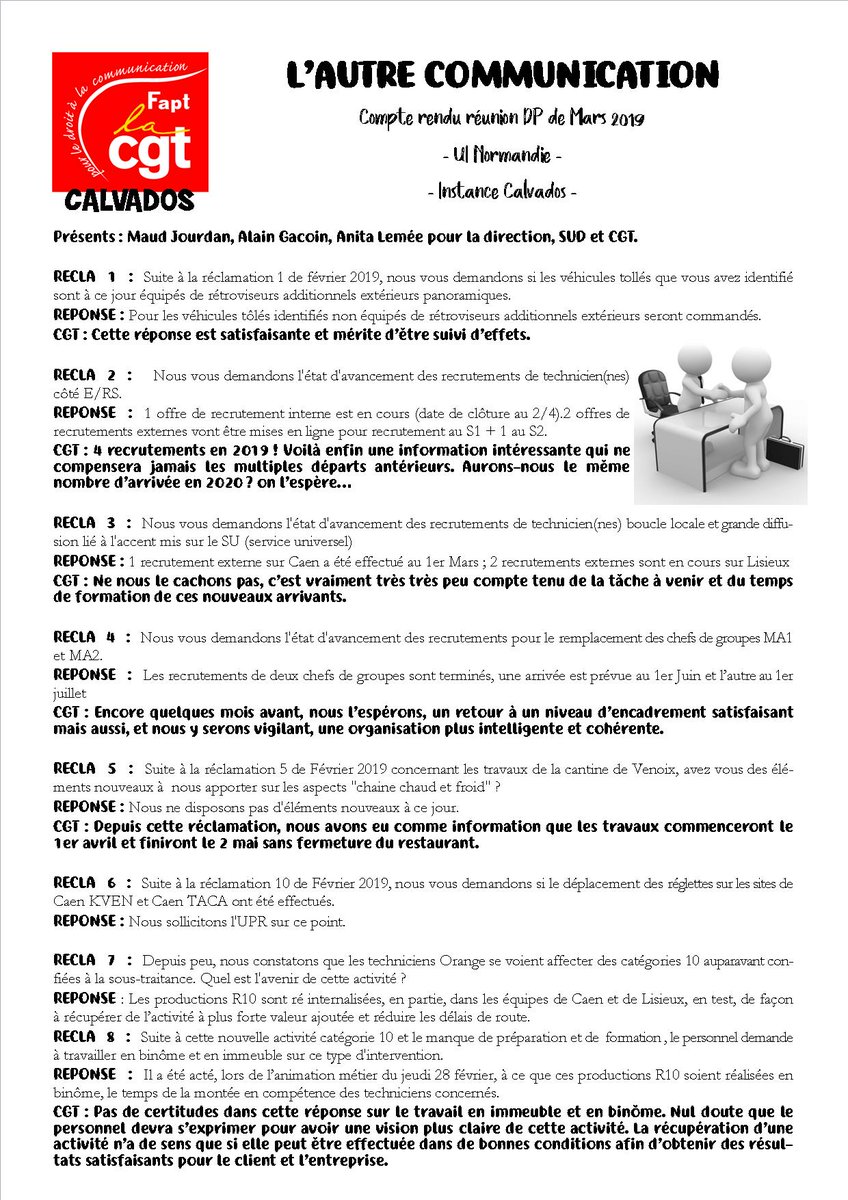 CGTFAPT14's tweet photo. Le dernier tract DP de l'UI

#CGTFAPT14 #CGT #FAPT #CGTFAPT
#Orange #UI
#OnLacheRien
#DP #CR #Tract https://t.co/AGGSxmdu8L